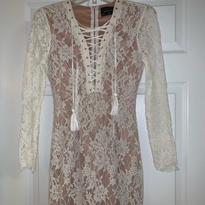 White/ivory lace dress